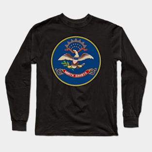 North Dakota Coat of Arms Long Sleeve T-Shirt